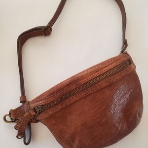 Sundance leather fanny pack - brown